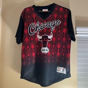 Mitchell and ness chicago bulls mesh baseball batting practice jersey